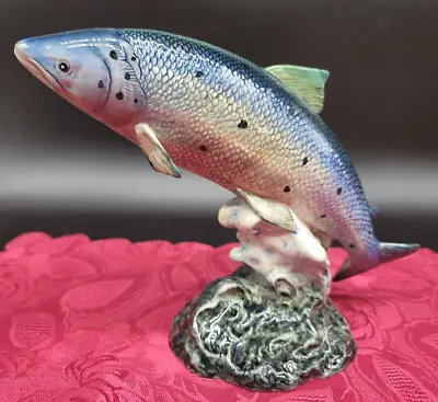 Buy Beswick England Fish Figurine Atlantic Salmon Extremely Rare Find !DAMADGED FIN! • 85.34£