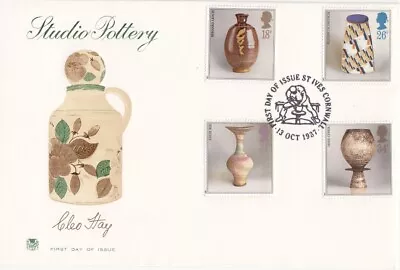 Buy 1987 Stuart Studio Pottery - St.Ives, Cornwall H/S FDC. • 1£