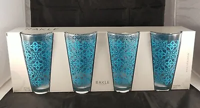 Buy Rakle Refined Glassware Set Of 4 Glasses Geo Design NIB • 35.08£