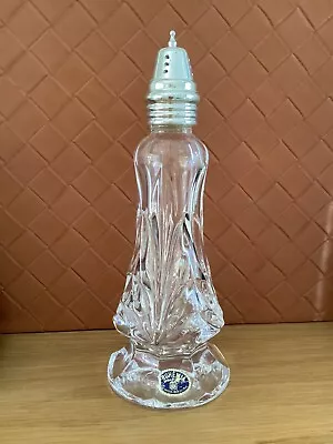 Buy Bohemia Lead Crystal Sugar Shaker Cut Glass Czech Republic 24% 19cm • 16£