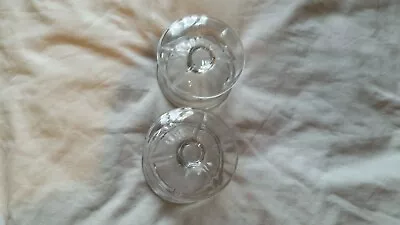 Buy Vintage Glass Clear Ice Cream Bowls X2 In Great Condition • 4.99£
