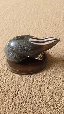 Buy Vintage Langham Glass Hand-made Crystal Small Badger • 20£