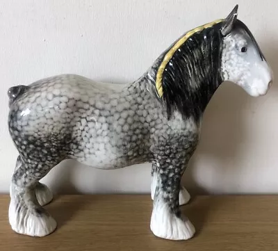 Buy Early Rare Beswick Ricking Horse Grey Shire Horse Ear Tip A/f • 205£