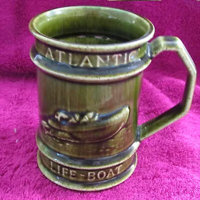 Buy *LOOK* Superb Vintage 1960's Holkham Pottery RNLI Lifeboat Service Green Glaze  • 13£