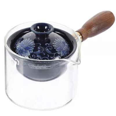 Buy  360 Rotation Rotating Side Handle Teapot Travel Chinese Clear Glass • 22.99£