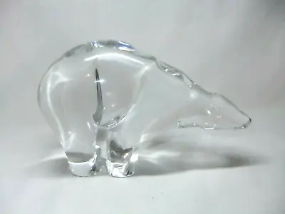Buy Baccarat Glass Polar Bear Figure Statue Paperweight French Clear Crystal • 49.99£