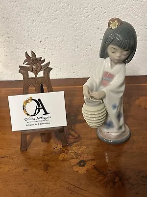Buy Lladro Daisa Spain Oriental Lantern Girl Porcelain Figurine 6231 Retired • 95£