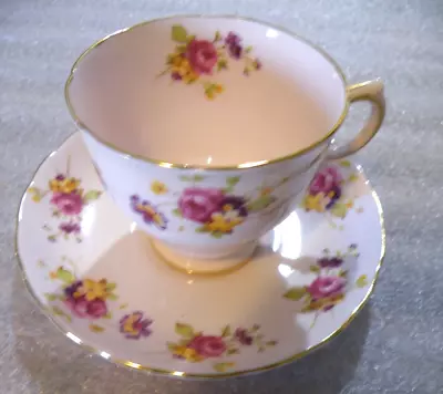 Buy Vintage Teacup And Saucer -TUSCAN. Bone China, Made In England • 13.75£