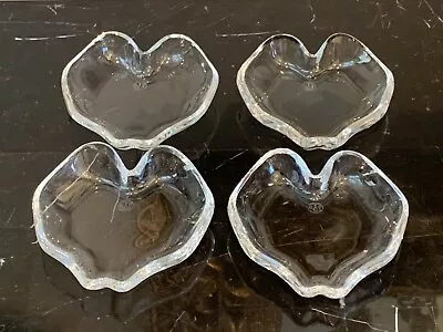 Buy Baccarat Crystal COEUR Heart Shape Dishes Set Of 4 • 135.12£