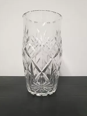 Buy 25cm Heavy Cut Crystal Vase • 10£