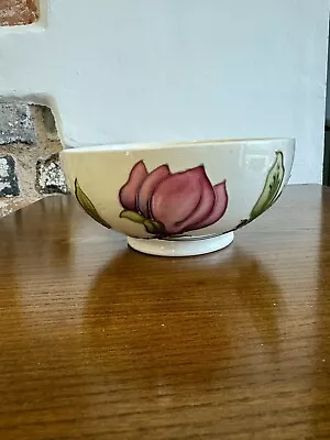 Buy Vintage Moorcroft Bowl Magnolia Flower Pattern 16cm Pink And Cream • 40.05£