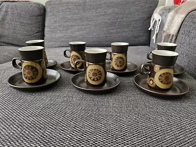 Buy Vintage Denby Arabesque Coffee Cup Set • 24.99£