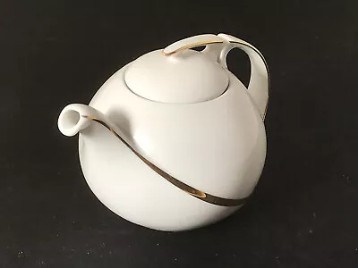 Buy Seltmann Weiden White Porcelain Teapot 'Saturn' Pattern, Bavaria W Germany • 15£