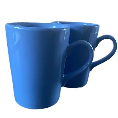 Buy 2 Blue Staffordshire Tableware Modern Coffee Mugs Cups No Chips Made In England • 9.50£