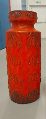 Buy Mid Century West German Pottery Vase  AMSTERDAM  From Scheurich Burnt Orange 16  • 99.99£