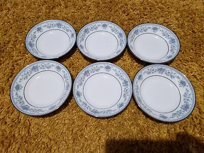 Buy 6 Noritake Blue Hill Contemporary Fine China Cereal Bowls • 22.99£