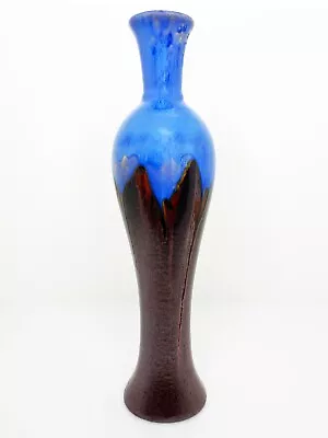 Buy 18  Blue Iridescent Drip Glaze Vase Mid-Century Modern Marcello Fantoni Italy • 142.31£
