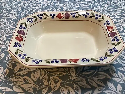 Buy Adams Old Colonial Open Vegetable Dish Floral English Ironstone 25 Cms X 19.5 Cm • 16£