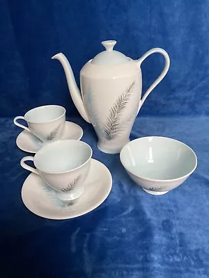 Buy Vintage Royal Standard Fine Bone China Coffee Pot, 2 Cups, Saucers & Sugar Bowl • 7£