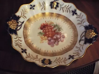 Buy Antique Hammersley Bone China Painted Fruit Serving Plate No Damage 1 • 40£