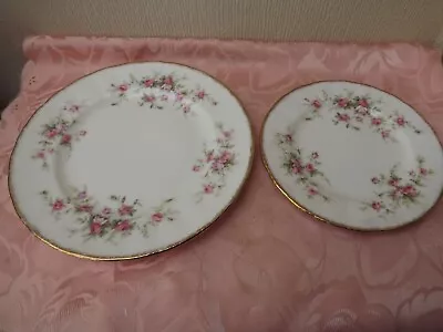 Buy 2 Plates - 6inch & 8inch - Paragon  Victoriana Rose  Porcelain - England • 12.50£