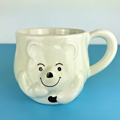 Buy Vintage Brixham Pottery Devon England Teddy Bear  Mug / Cup Cream  Height 7.5 Cm • 4.99£