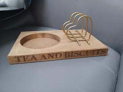 Buy Tea And Biscuits Wooden Cup And Biscuit Holder Emma Bridgewater Style • 5£