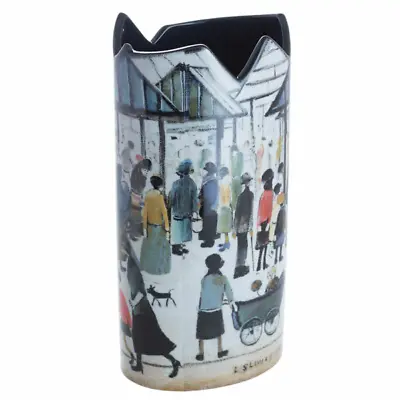 Buy Market Scene By Lowry - Silhouette D'art Vase By Beswick • 42.50£