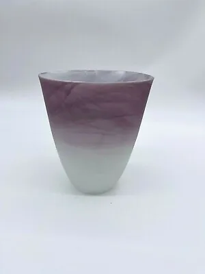 Buy Crystalery Glass Vase Fully Handcrafted Hombre Purple White 6.5  Made In Turkey  • 17.51£