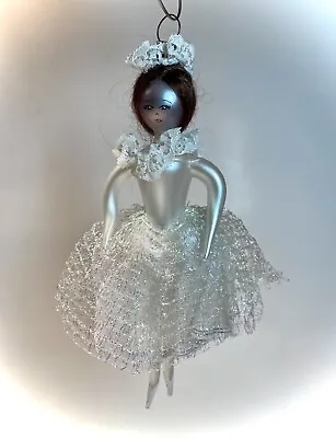 Buy De Carlini ? Ornament Bride White Gown Ballerina Handblown Italian Glass Vintage • 55.87£