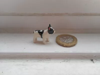Buy French Bulldog -tiny Tiny Miniature Pottery Cute French Bulldog Black White, New • 3.40£