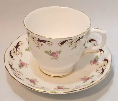 Buy Crown Staffordshire Wentworth Teacup And Saucer Duo Bone China England • 8£