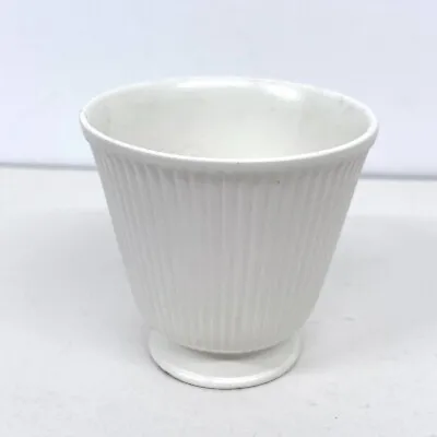 Buy Wedgewood White Porcelain Posey Vase, Vintage Ribbed Design, Elegant Decor • 11.99£