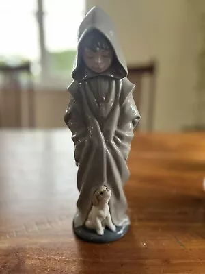 Buy Nao Lladro Figurines Boy In Cloak With Dog  • 25£