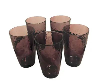 Buy Vintage Bromioli Rocco Studio Palatina Purple Amethyst Tumbler Glassware 4 5 1/2 • 56.68£