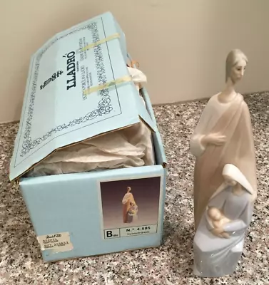 Buy Lladro #4585 Nativity Holy Family Glossy Jesus Mary & Joseph In Original Box! • 89.99£