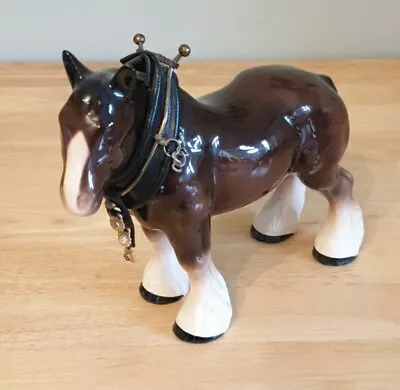 Buy Vintage Melba Ware China Shire Horse 24.5cm • 14.99£