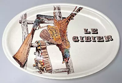 Buy French Le Gibier Rifle Gien Porcelain Oval Plate Platter Hunting Pheasant Bird • 39.87£