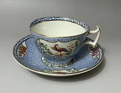 Buy Antique Booths Silicon China England Mosaic Panel Teacup And Saucer C1910 • 14.15£