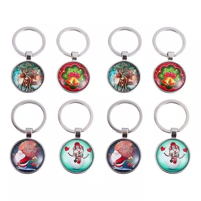 Buy  8 Pcs Christmas Keychain Party Bag Fillers Ornament Giveaways • 11.69£