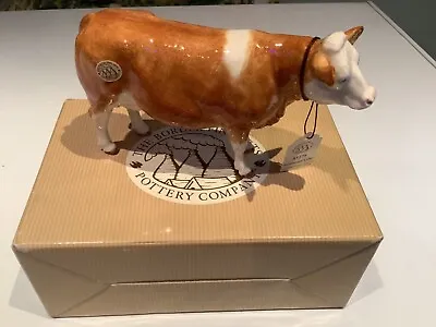 Buy Border Fine Arts Pottery Simmental Cow A5278 Mint New Condition In Box • 58£