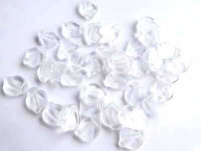 Buy Czech Pressed Glass Beads 15 X 12mm Dogwood Leafs - 100 Beads • 2.99£