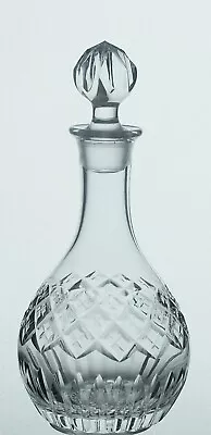 Buy Miniature Lead Crystal Cut Glass Decanter, Bath Oil  Scent Bottle - 18cm • 8£