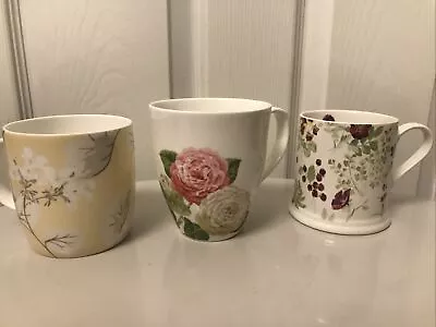 Buy Laura Ashley Floral Patterned Mugs X3 • 18.50£