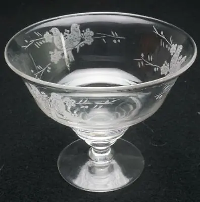Buy Single Footed Dessert Bowl, Sundae Dish, Glass Compote By Stuart Crystal ZE236 • 12.54£