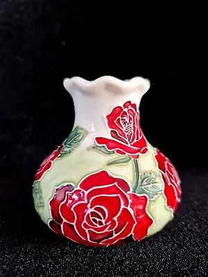 Buy Small Old Tupton Ware Fluted Squat Posy Vase  Roses  8 Cm • 14.50£