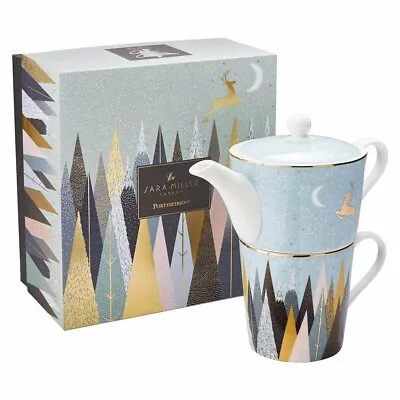 Buy Sara Miller Frosted Pines Tea For One Tea (Gift Box) ☕❤️ • 25.99£