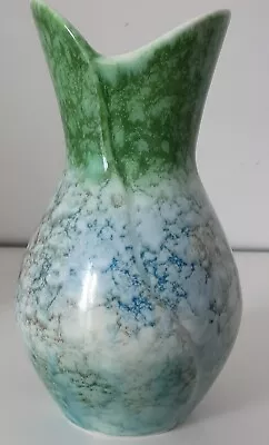 Buy Vintage SylvaC  Fish Mouth   Mottled Green Vase In Pattern 2352 - 16cm • 7£