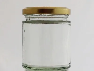 Buy Round Jars Glass Jam Marmalade Honey Pickling Chutney 12oz 300ml With Lids • 9.99£