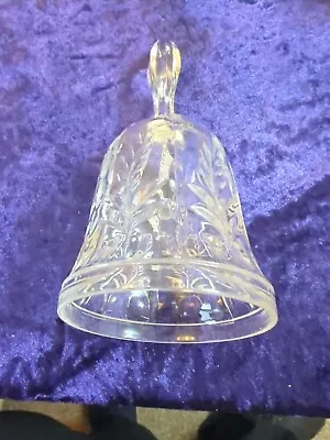 Buy Vintage Crystal Glass Bell 7in (BLU2) • 1.50£
